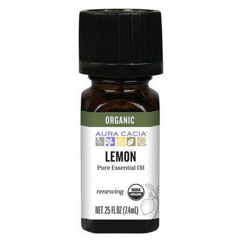 Aura Cacia, Essential Oil, Lemon 0.25 oz