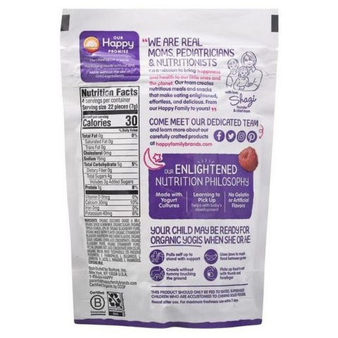 Happy Baby Food, Organic Yogi Mixed Berry Yogurt, 1 Oz(Case Of 8)