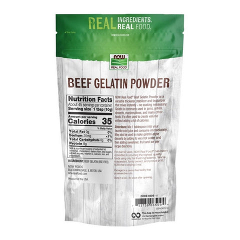 Now Foods, Beef Gelatin Powder, 1 lb