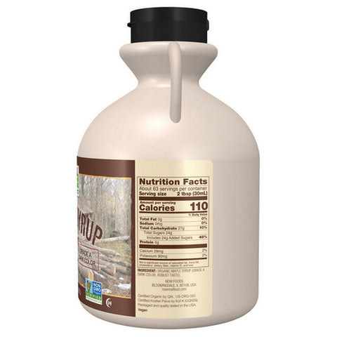 Now Foods, Maple Syrup Organic, Grade A 64 oz