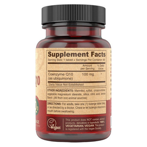 Deva Vegan Vitamins, Vegan Coenzyme Q10, 100 mg, 90 Tabs