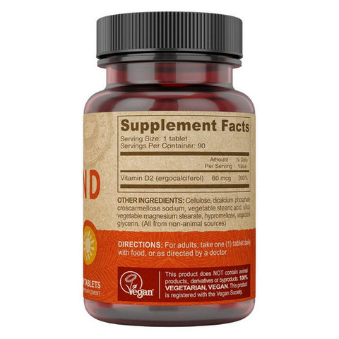 Deva Nutrition, Vegan Vitamin D, 800 IU, 90 tabs