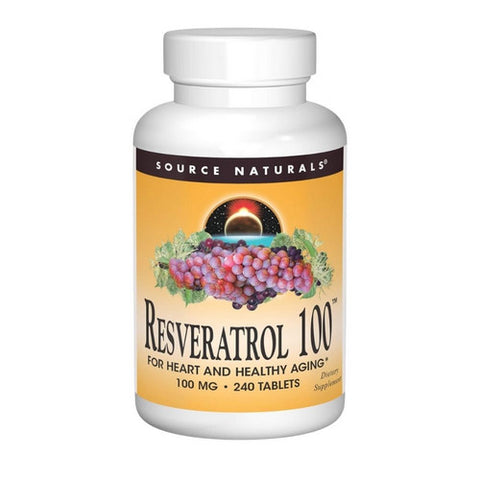 Source Naturals, Resveratrol, 100 mg, 240 tabs