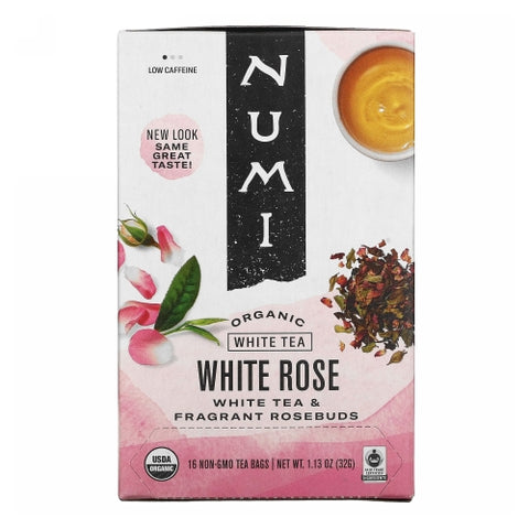 Numi Tea, White Tea, Rose 16 bags