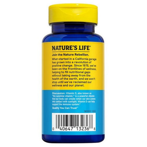 Nature's Life, Vitamin D-2, 2000 IU, 90 vcaps
