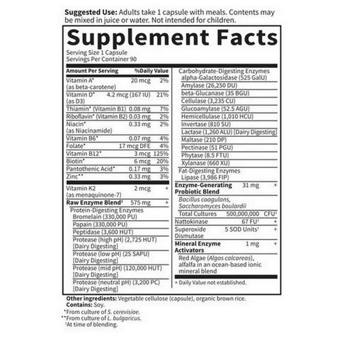 Garden of Life, RAW Enzymes Men, 90 caps