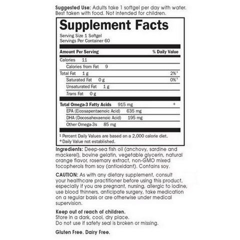 Minami Nutrition, Minami Cardio, Orange Flavor 60 softgel