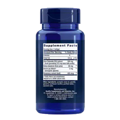 Life Extension, Super Saw Palmetto, Beta-Sitosterol 30 softgels