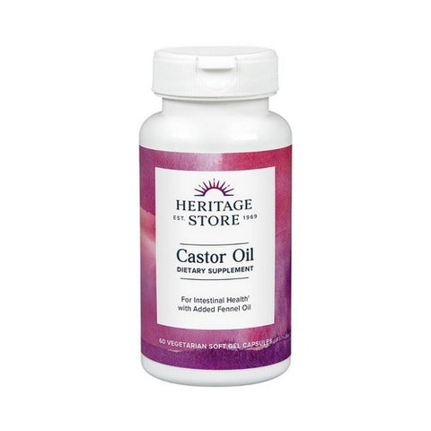 Heritage Store, Castor Oil, 725 mg, 60 vcaps