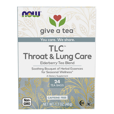 Now Foods, TLC Throat and Lung care Tea, 24 Bags