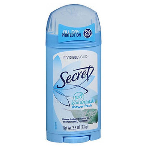 Secret, Antiperspirant/Deodorant Invisible Solid Shower Fresh, 2.6 Oz