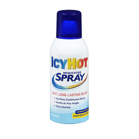 Icy Hot, Medicated Pain Relief Spray Maximum Strength, 4 oz