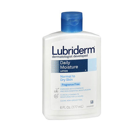 Lubriderm, Daily Moisture Lotion, Fragrance Free 6 oz
